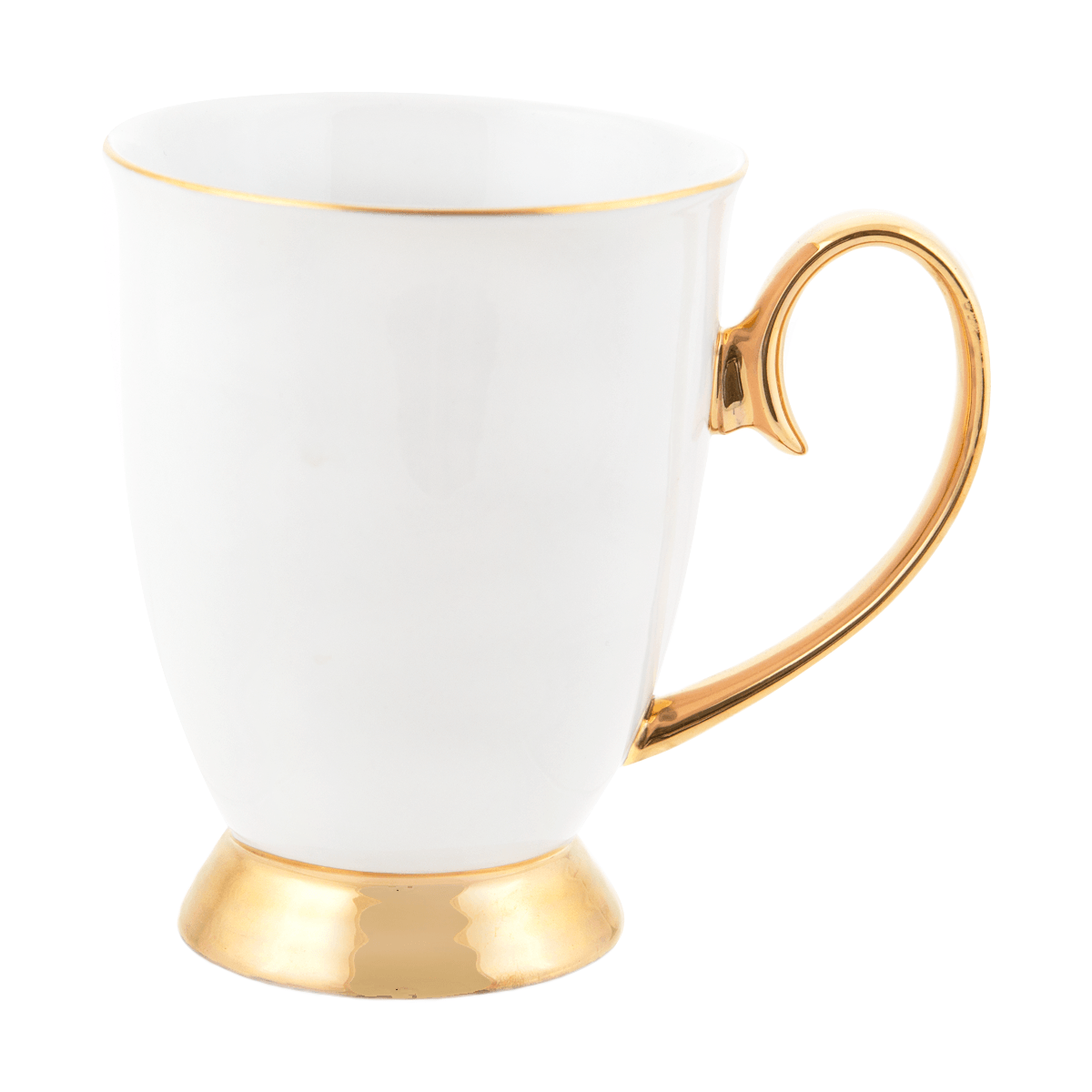 Cristina Re bone china ivory mug with pretty gold detail